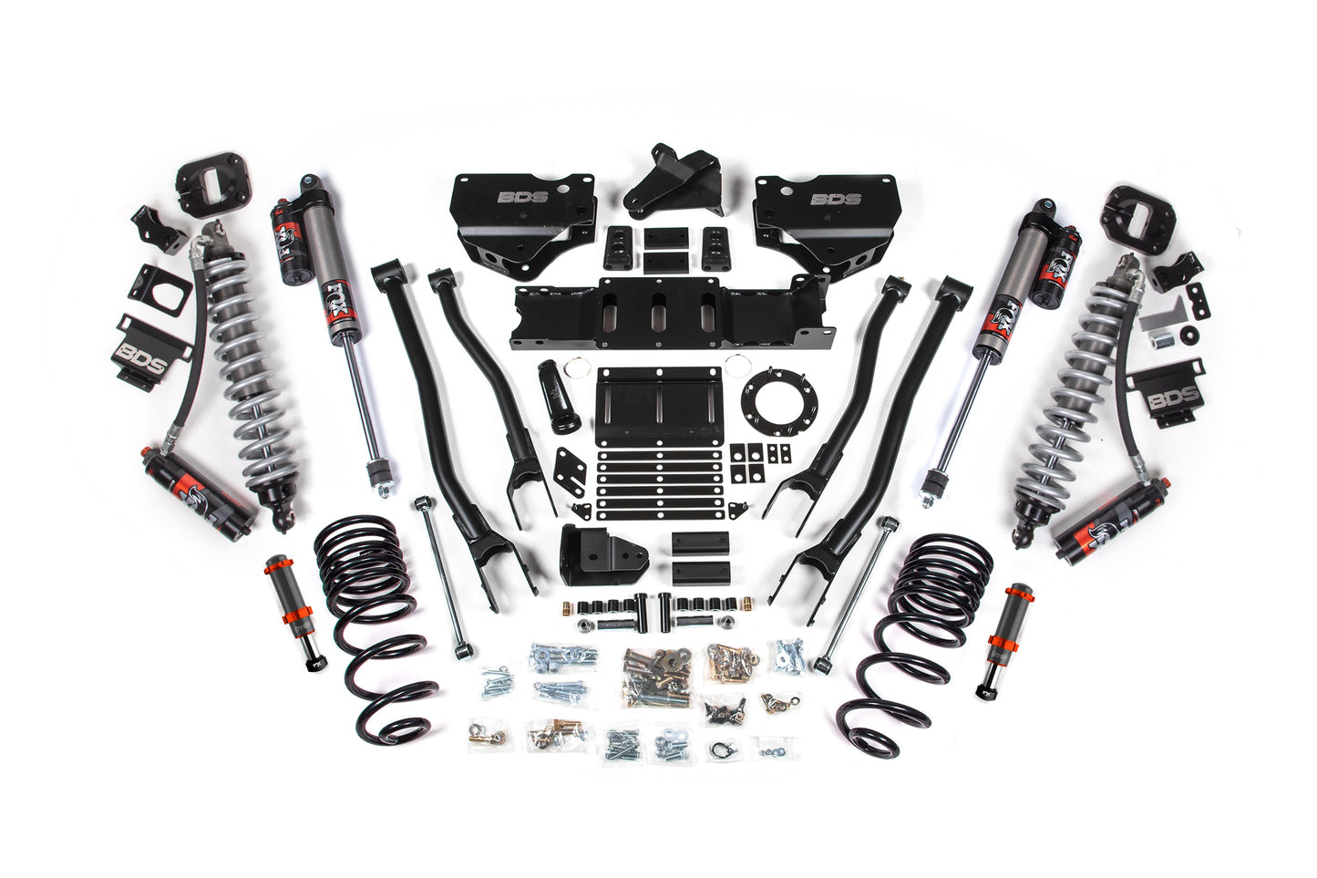 BDS Suspension 4 Inch Lift Kit w/ 4-Link | FOX 2.5 Coil-Over Conversion - Performance Elite | Ram 2500 (19-24) 4WD | Diesel