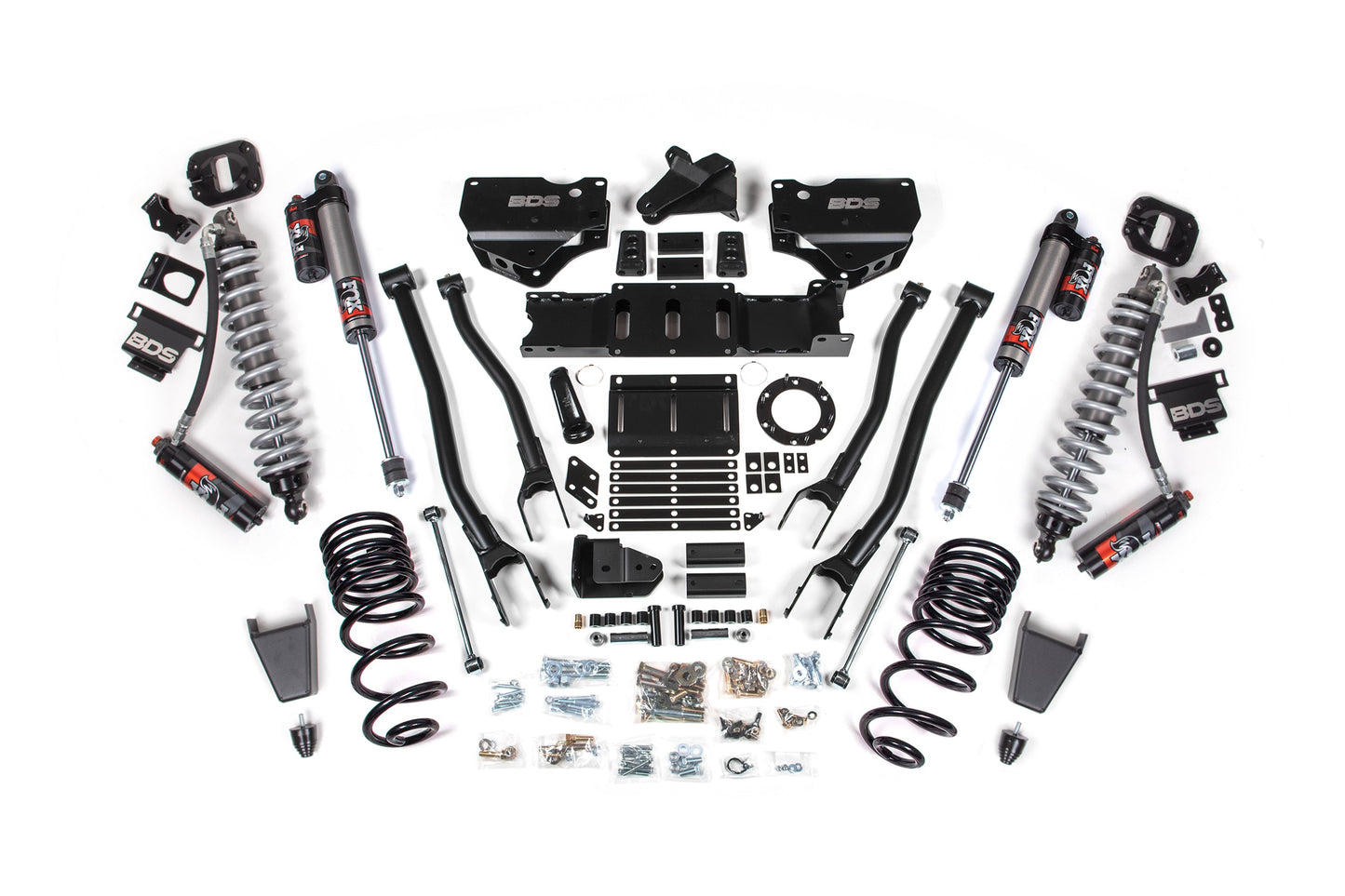 BDS Suspension 4 Inch Lift Kit w/ 4-Link | FOX 2.5 Coil-Over Conversion - Performance Elite | Ram 2500 (19-24) 4WD | Diesel