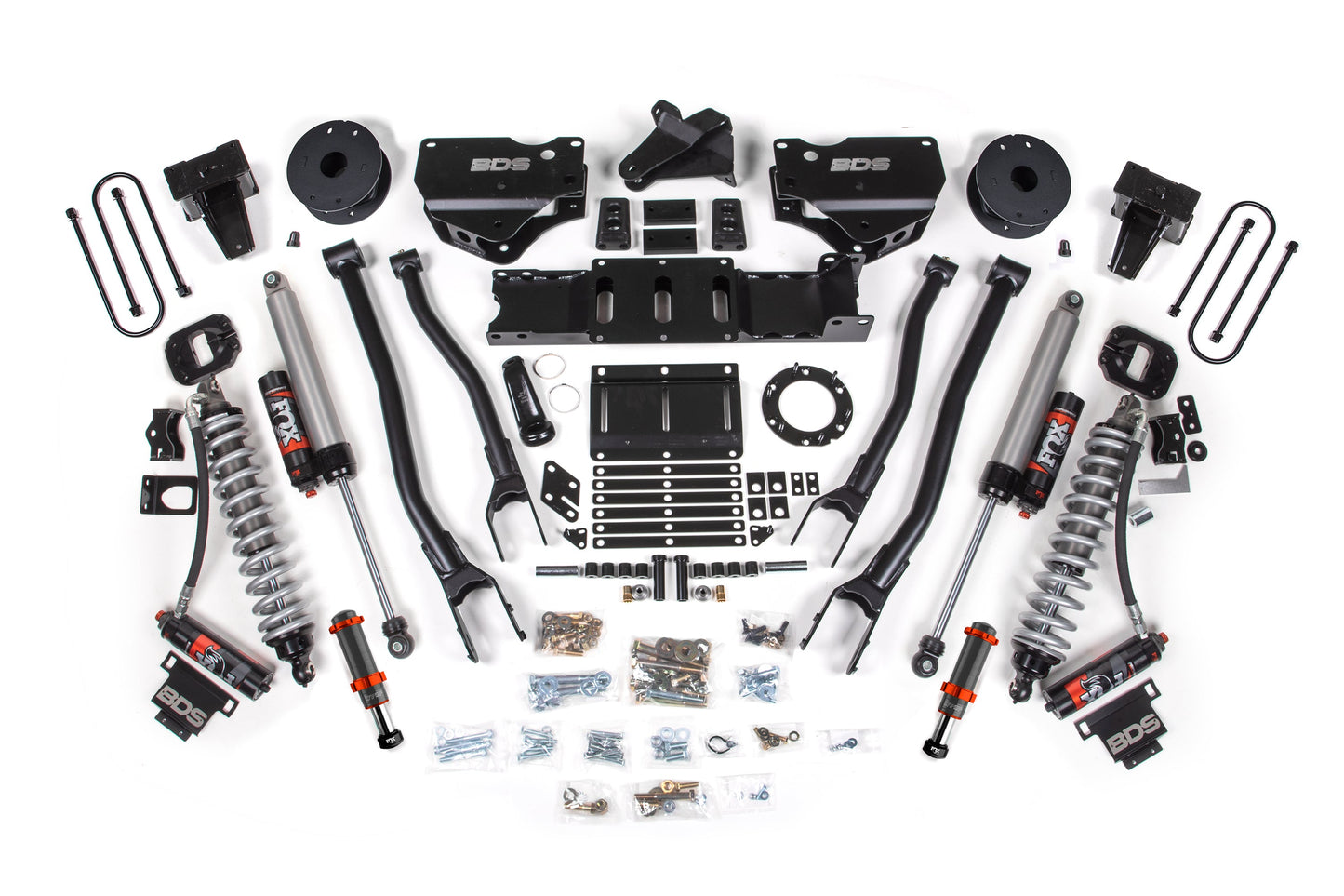BDS Suspension 6 Inch Lift Kit w/ 4-Link | FOX 2.5 Coil-Over Conversion - Performance Elite | Ram 3500 (19-24) 4WD | Diesel