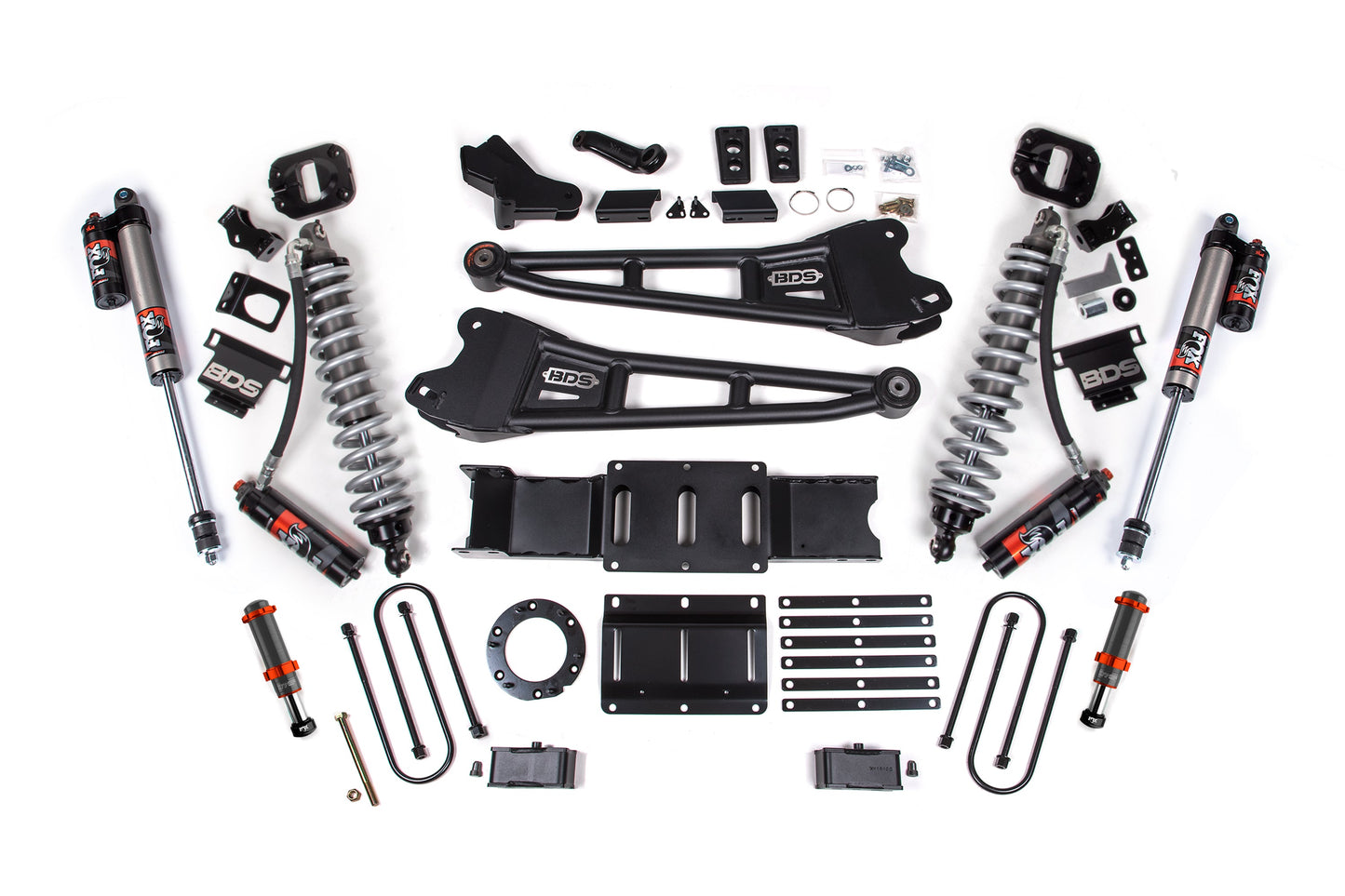 BDS Suspension 4 Inch Lift Kit w/ Radius Arm | FOX 2.5 Coil-Over Conversion - Performance Elite | Ram 3500 (19-24) 4WD | Diesel
