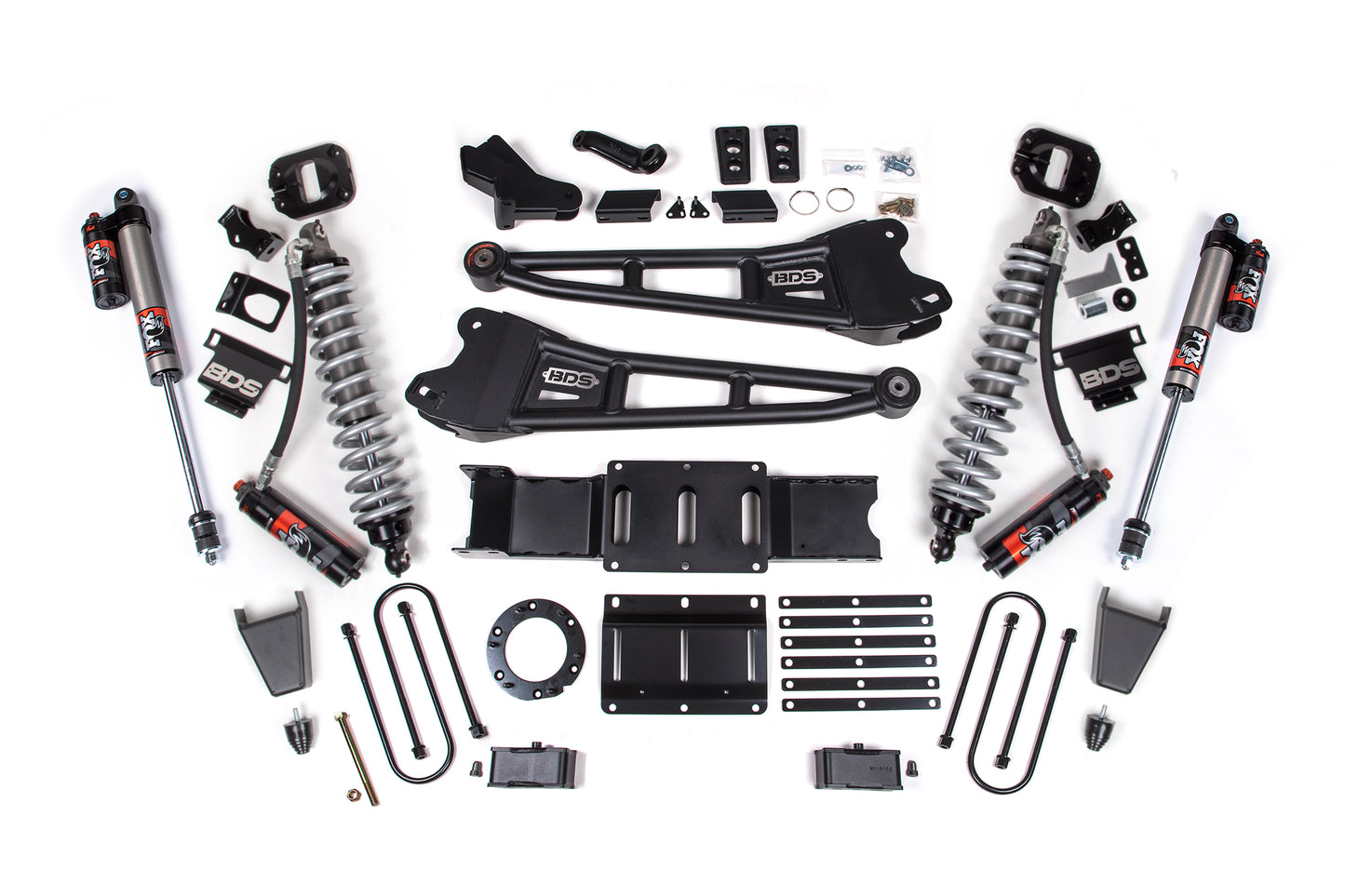 BDS Suspension 4 Inch Lift Kit w/ Radius Arm | FOX 2.5 Coil-Over Conversion - Performance Elite | Ram 3500 (19-24) 4WD | Diesel
