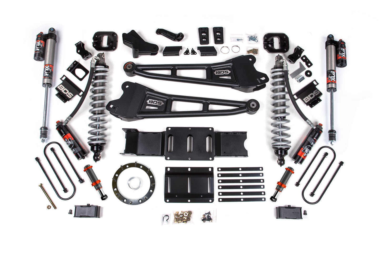 BDS Suspension 4 Inch Lift Kit w/ Radius Arm | FOX 2.5 Coil-Over Conversion - Performance Elite | Ram 3500 (19-24) 4WD | Diesel