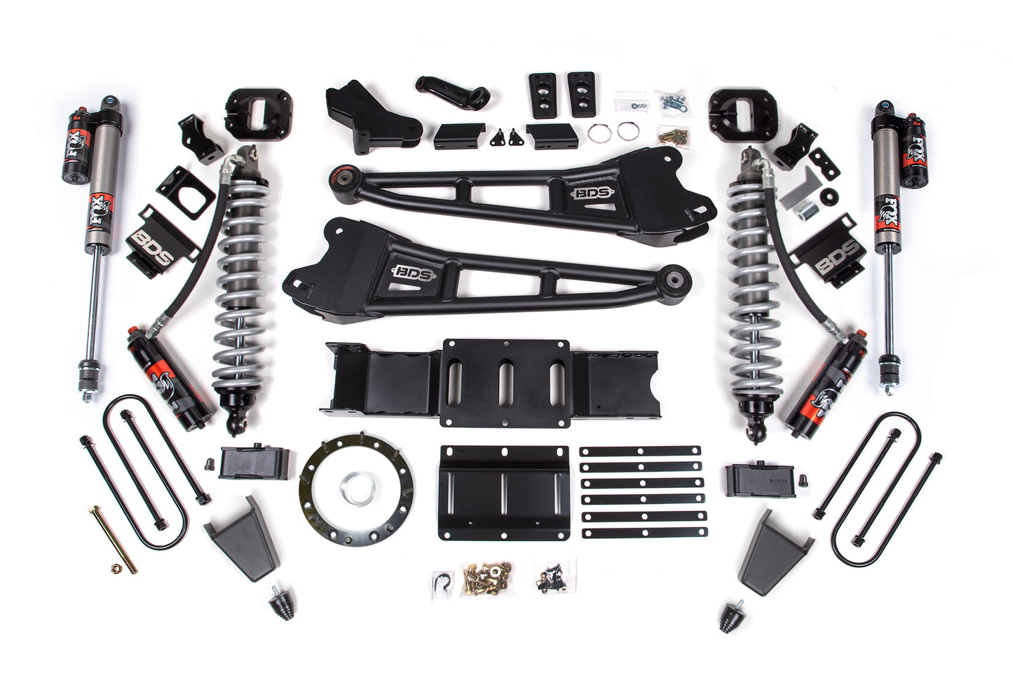 BDS Suspension 4 Inch Lift Kit w/ Radius Arm | FOX 2.5 Coil-Over Conversion - Performance Elite | Ram 3500 (19-24) 4WD | Diesel