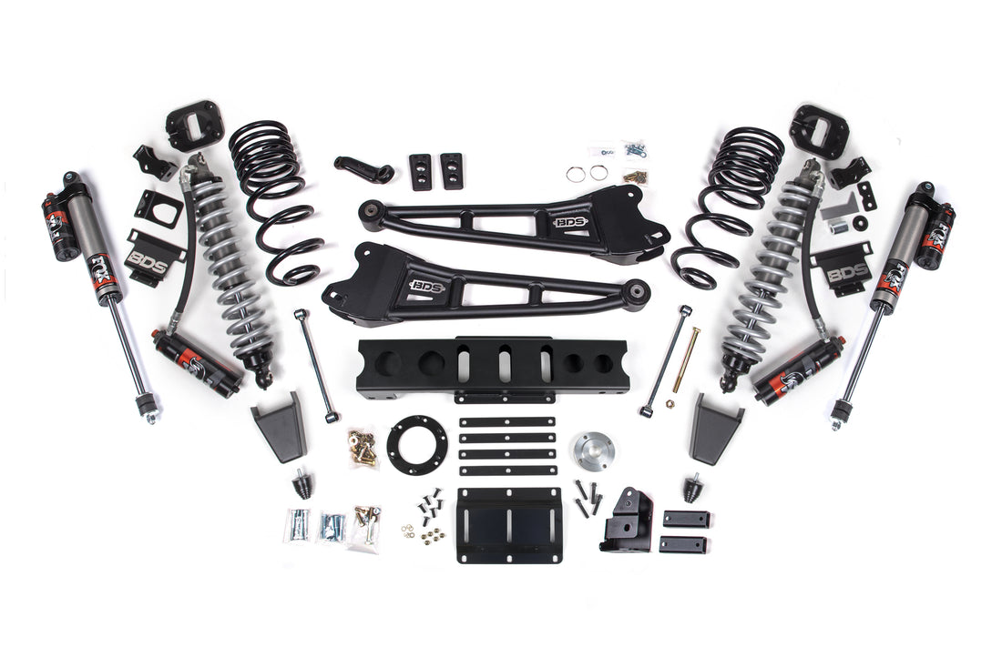 BDS Suspension 4 Inch Lift Kit w/ Radius Arm | FOX 2.5 Coil-Over Conversion - Performance Elite | Ram 2500 (14-18) 4WD | Diesel