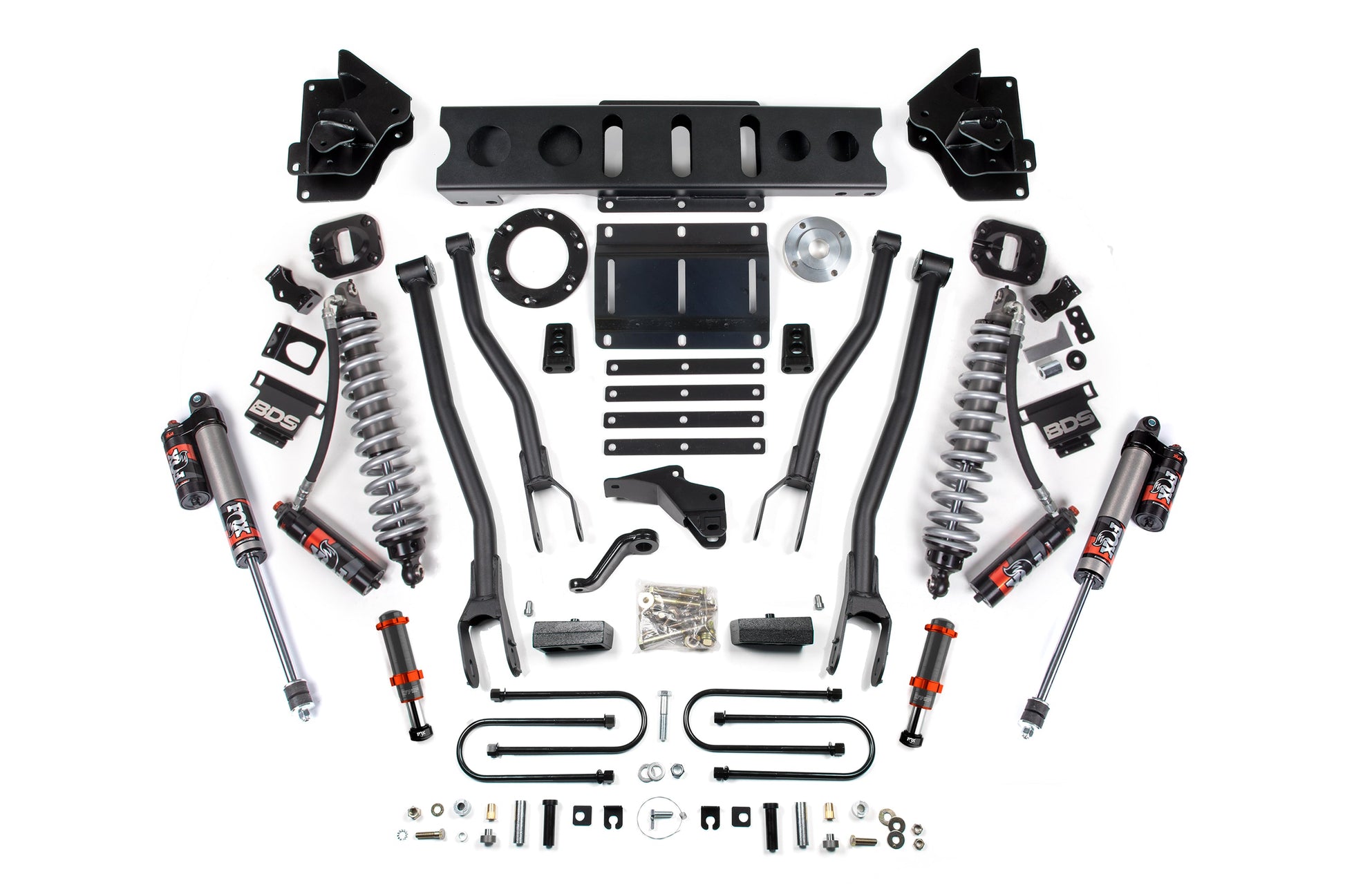 BDS Suspension 4 Inch Lift Kit w/ 4-Link | FOX 2.5 Coil-Over Conversion - Performance Elite | Ram 3500 (13-18) 4WD | Diesel - Trucks R Us