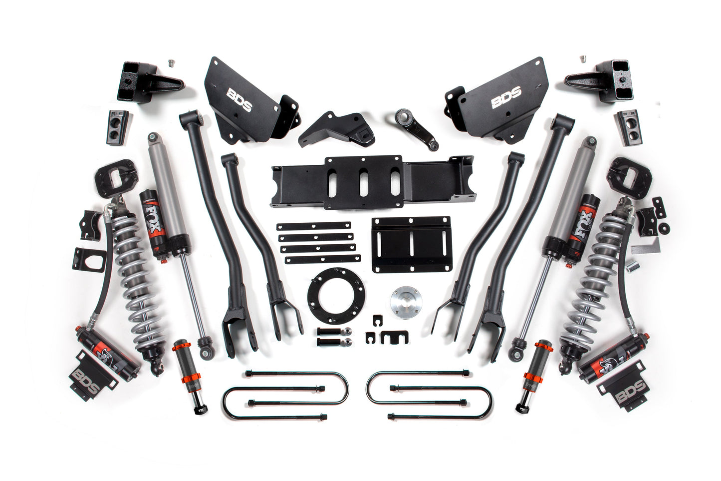 BDS Suspension 6 Inch Lift Kit w/ 4-Link | FOX 2.5 Coil-Over Conversion - Performance Elite | Ram 3500 (13-18) 4WD | Diesel