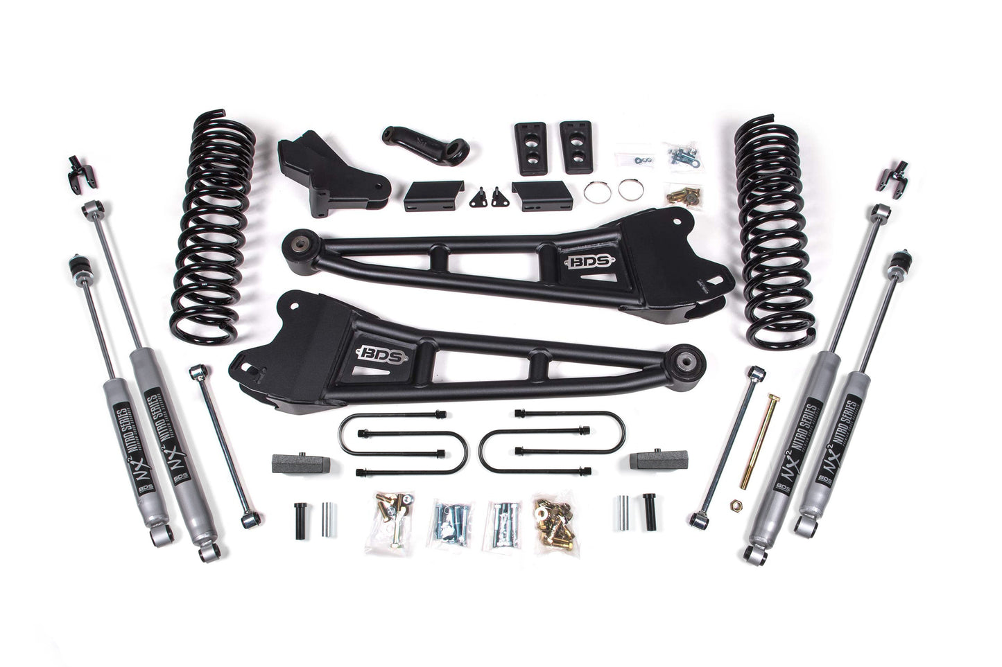 BDS Suspension 4 Inch Lift Kit w/ Radius Arm | Ram 3500 (13-18) 4WD | Diesel