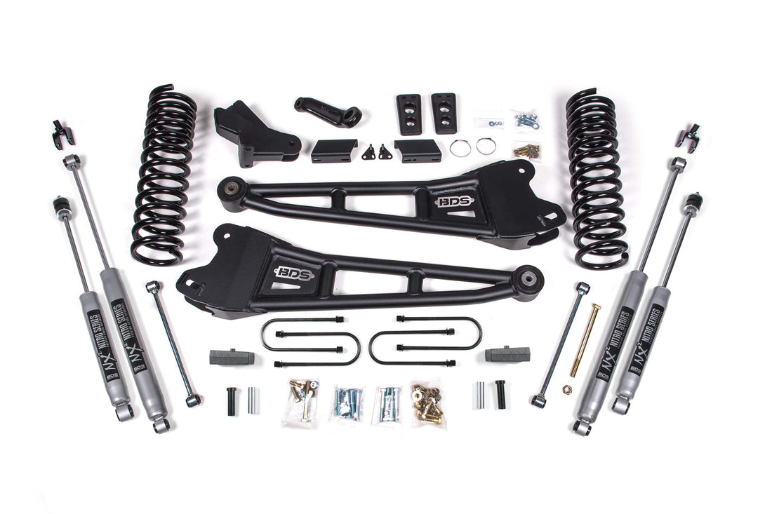 BDS Suspension 4 Inch Lift Kit w/ Radius Arm | Ram 3500 (13-18) 4WD | Diesel
