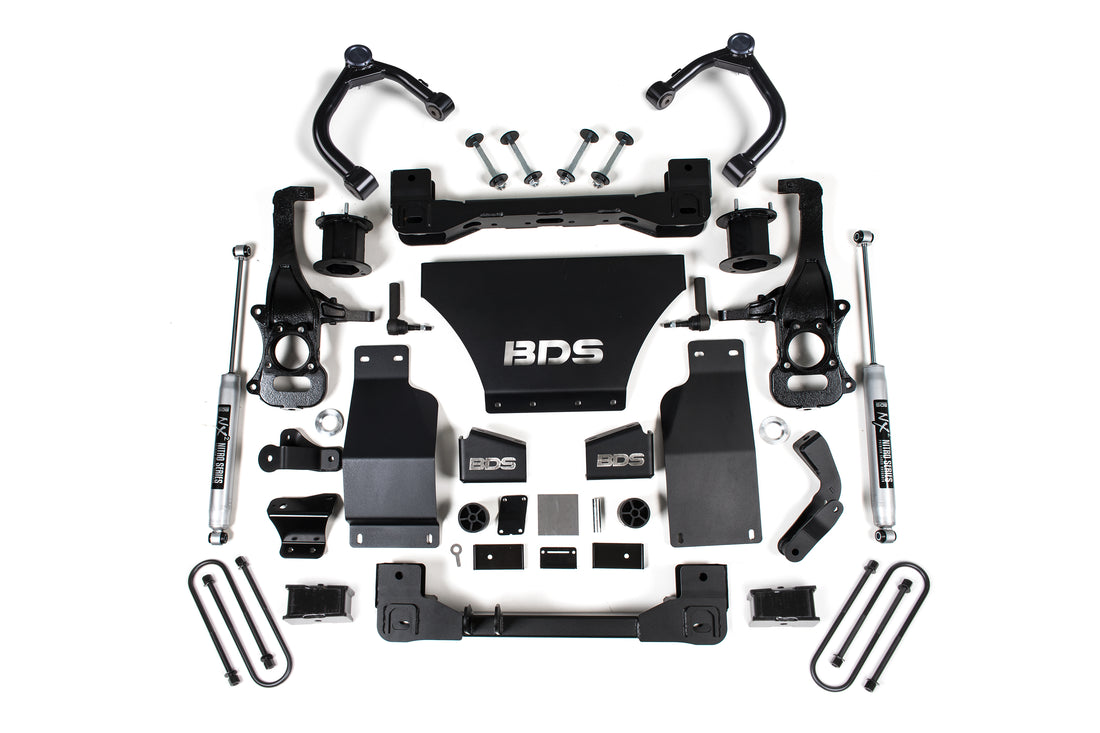 BDS Suspension 4 Inch Lift Kit | Chevy Silverado or GMC Sierra 1500 (25-26) 4WD | Gas