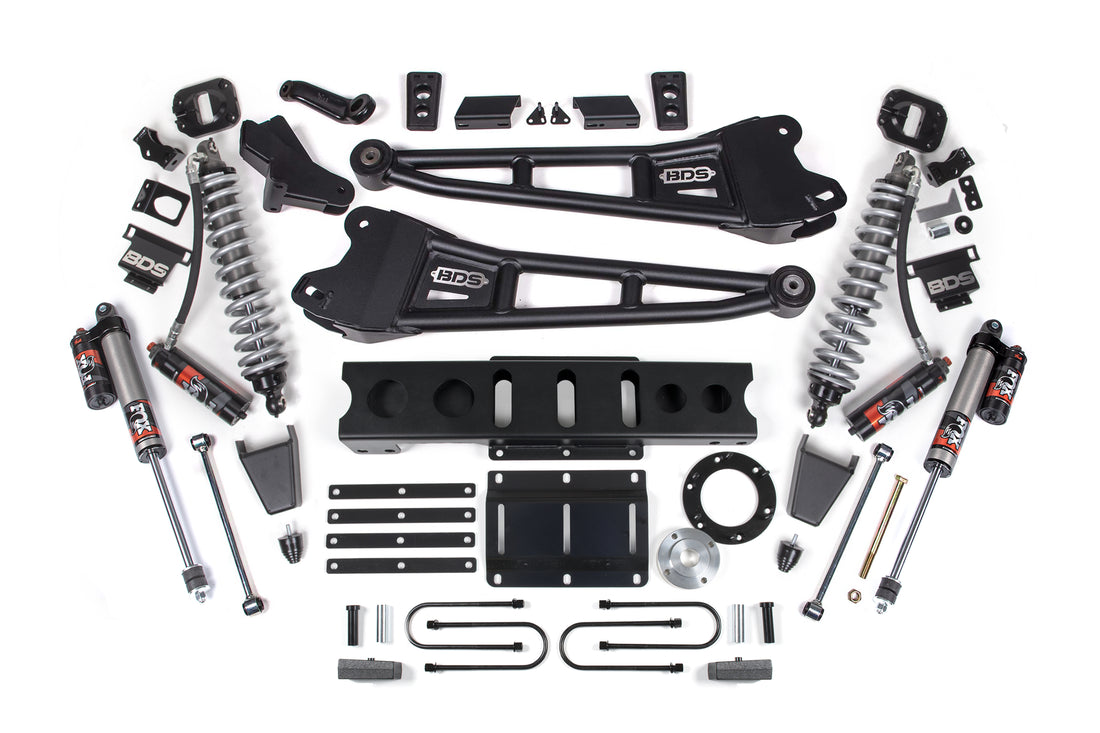 BDS Suspension 4 Inch Lift Kit w/ Radius Arm | FOX 2.5 Coil-Over Conversion - Performance Elite | Ram 3500 (13-18) 4WD | Diesel