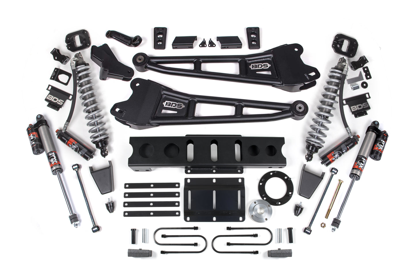 BDS Suspension 4 Inch Lift Kit w/ Radius Arm | FOX 2.5 Coil-Over Conversion - Performance Elite | Ram 3500 (13-18) 4WD | Diesel