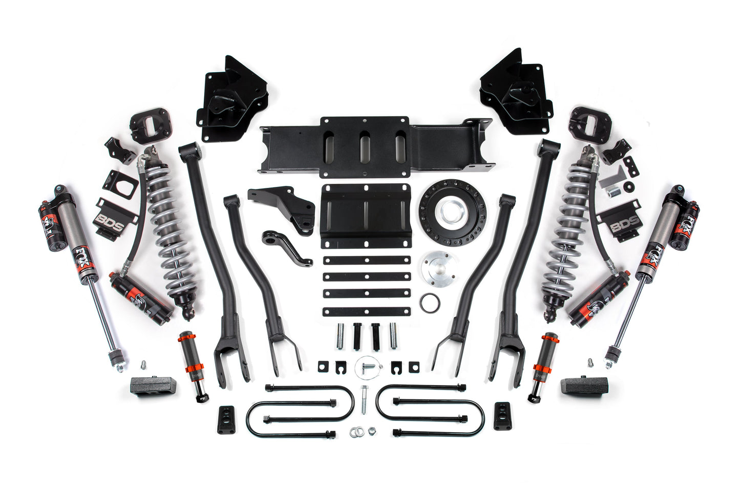 BDS Suspension 4 Inch Lift Kit w/ 4-Link | FOX 2.5 Coil-Over Conversion - Performance Elite | Ram 3500 (13-18) 4WD | Diesel