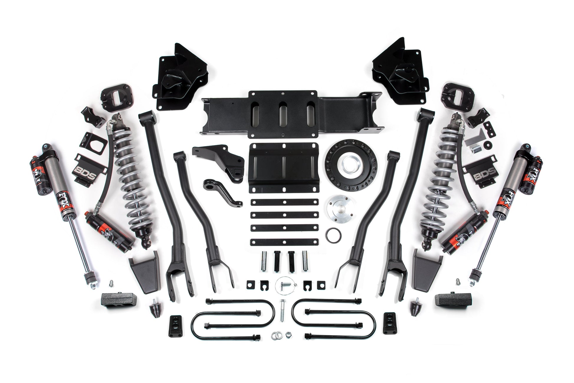 4 Inch Lift Kit w/ 4-Link | FOX 2.5 Coil-Over Conversion - Performance Elite | Ram 3500 (13-18) 4WD | Diesel - Trucks R Us