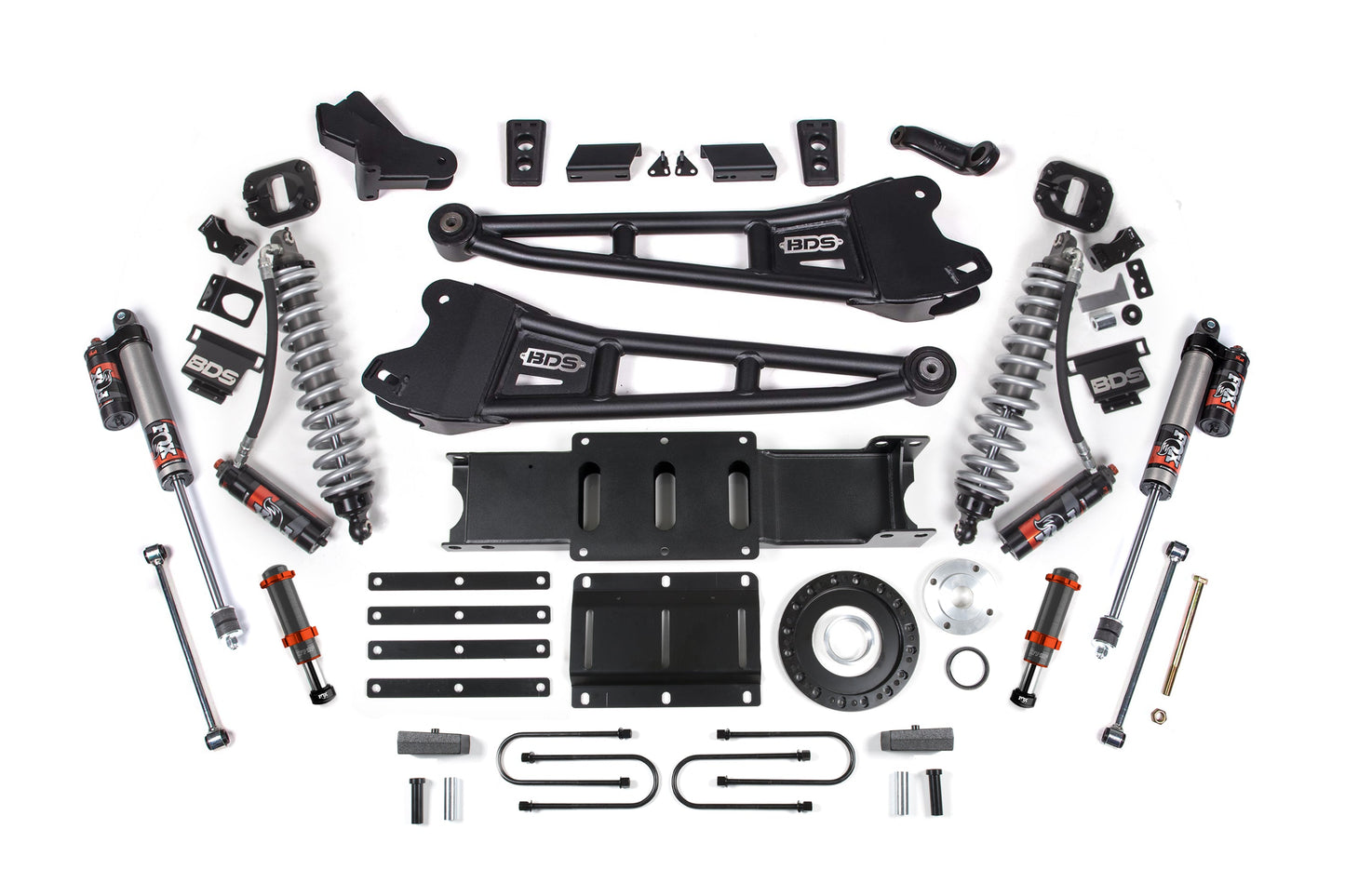 BDS Suspension 4 Inch Lift Kit w/ Radius Arm | FOX 2.5 Coil-Over Conversion - Performance Elite | Ram 3500 (13-18) 4WD | Diesel