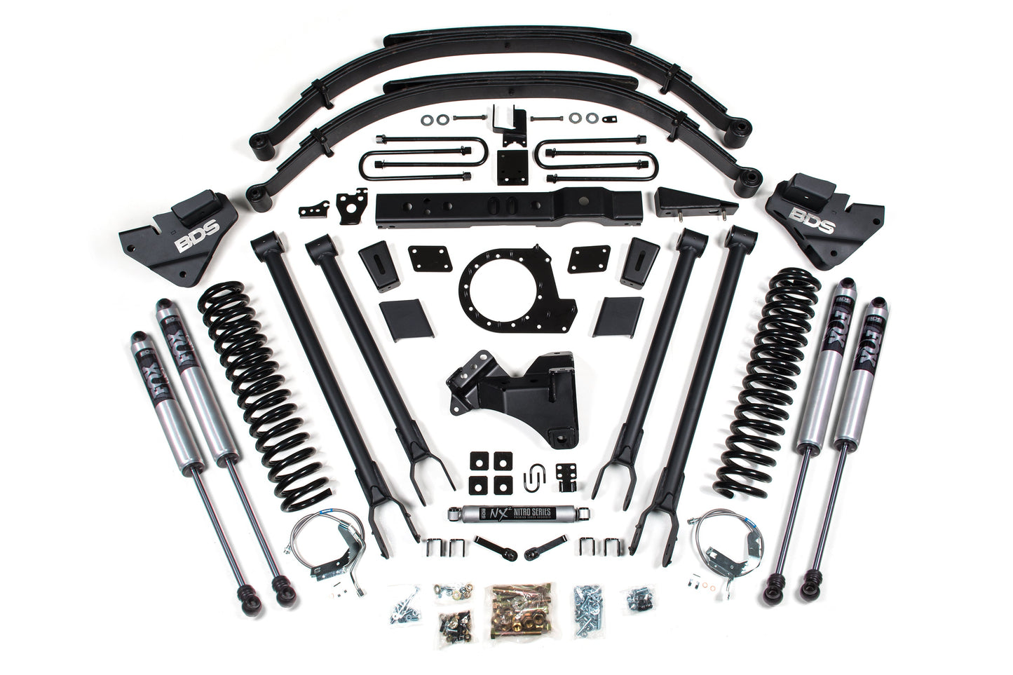 BDS Suspension 8 Inch Lift Kit | 4-Link Conversion | Ford F250/F350 Super Duty (17-19) 4WD | Diesel