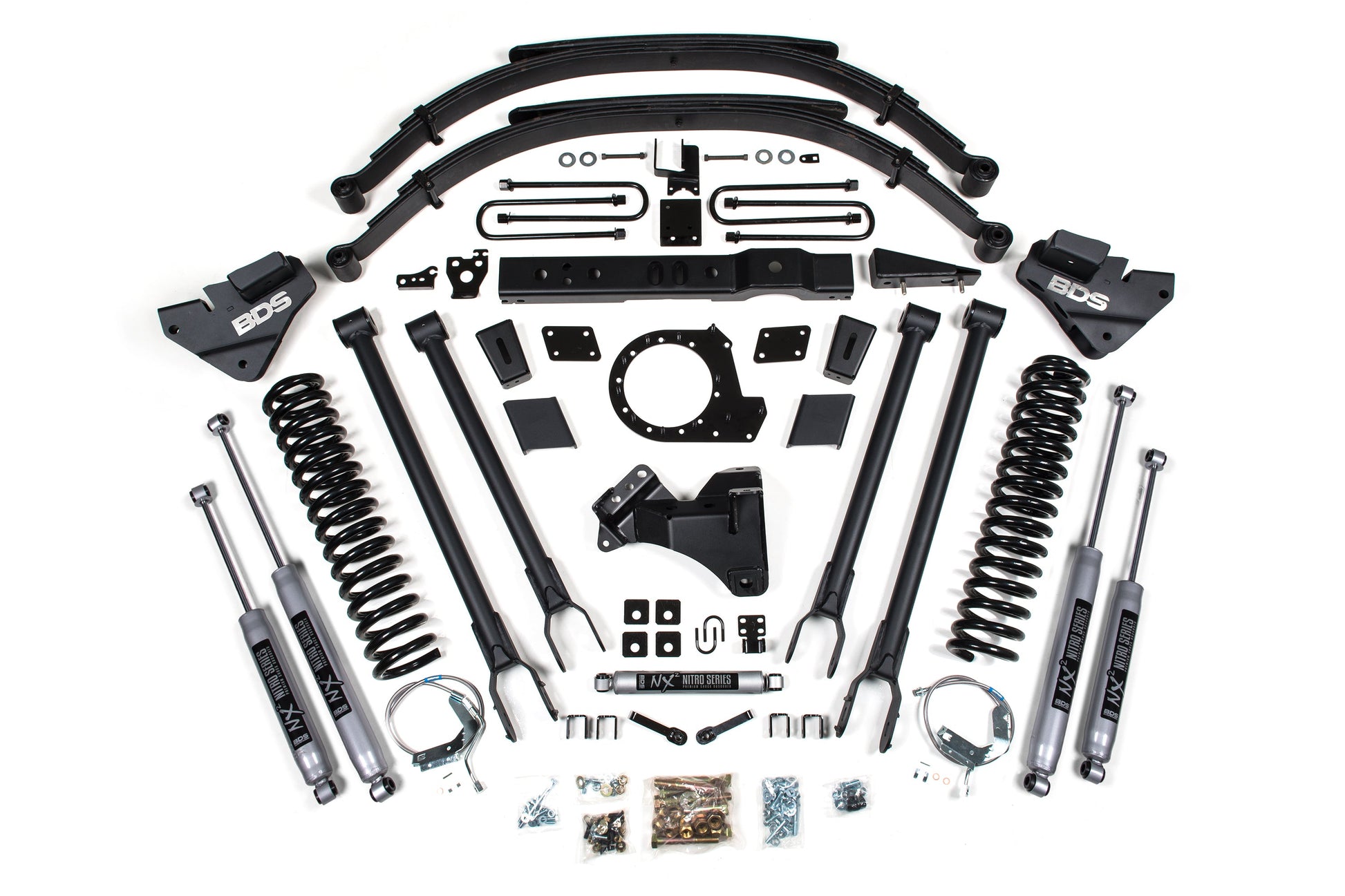 BDS Suspension 8 Inch Lift Kit | 4-Link Conversion | Ford F250/F350 Super Duty (17-19) 4WD | Diesel - Trucks R Us