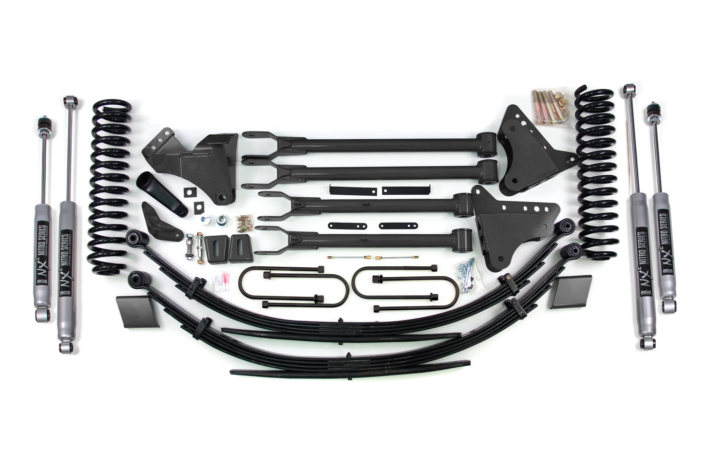 BDS Suspension 6 Inch Lift Kit w/ 4-Link | Ford F250/F350 Super Duty (08-10) 4WD | Diesel