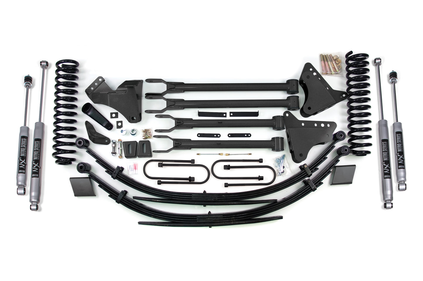 BDS Suspension 8 Inch Lift Kit w/ 4-Link | Ford F250/F350 Super Duty (08-10) 4WD | Diesel