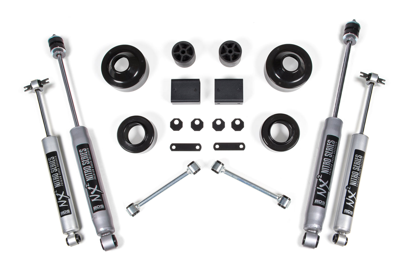 BDS Suspension 2 Inch Lift Kit | Coil Spacer | Jeep Wrangler JK (07-11) 2-Door