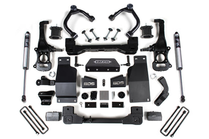 BDS Suspension 4 Inch Lift Kit | Chevy Silverado or GMC Sierra 1500 (19-24) 4WD | Diesel