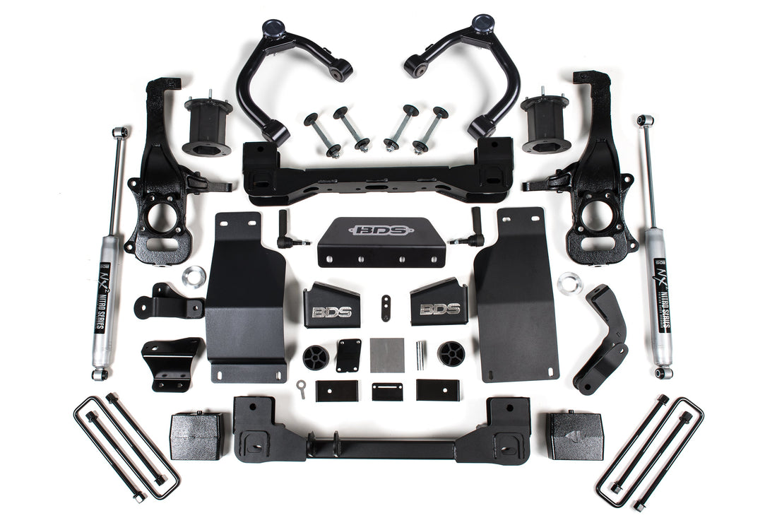 BDS Suspension 6 Inch Lift Kit | Chevy Silverado or GMC Sierra 1500 (19-26) 4WD | Diesel