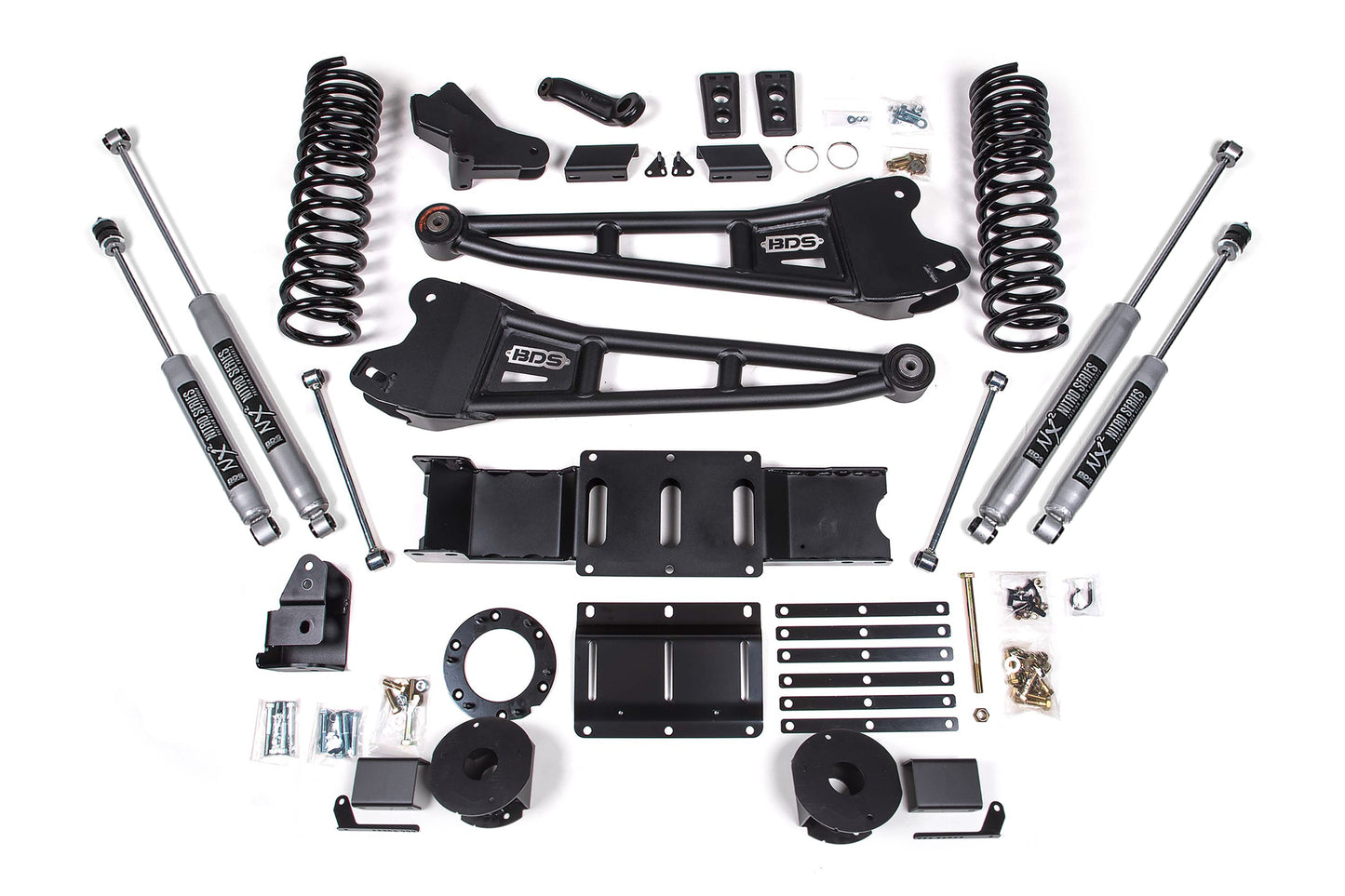 BDS Suspension 4 Inch Lift Kit w/ Radius Arm | Ram 2500 w/ Rear Air Ride (19-24) 4WD | Diesel