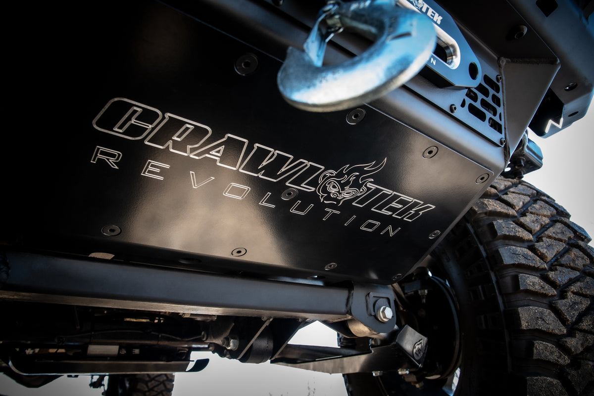 CrawlTek Blaze Front Skid Plate w/ Winch Mount | Ford Bronco (21-26)