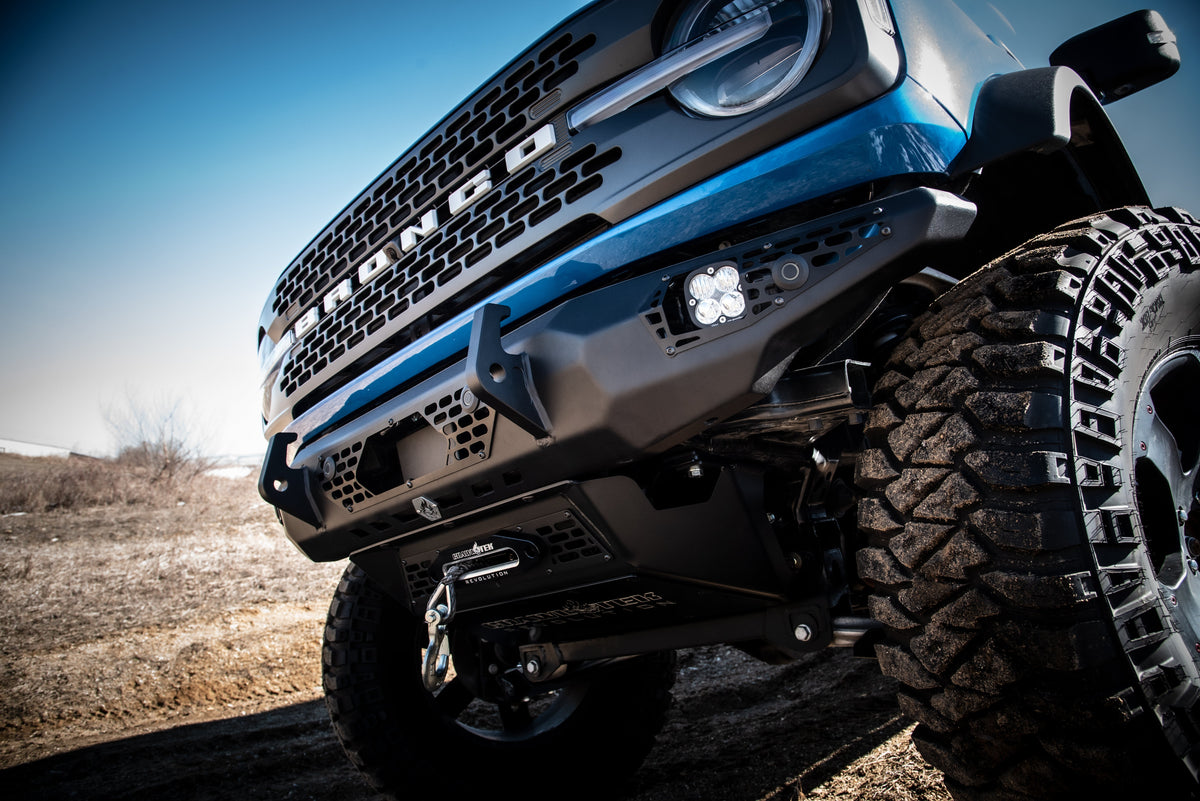 CrawlTek Blaze Front Skid Plate w/ Winch Mount | Ford Bronco (21-26)