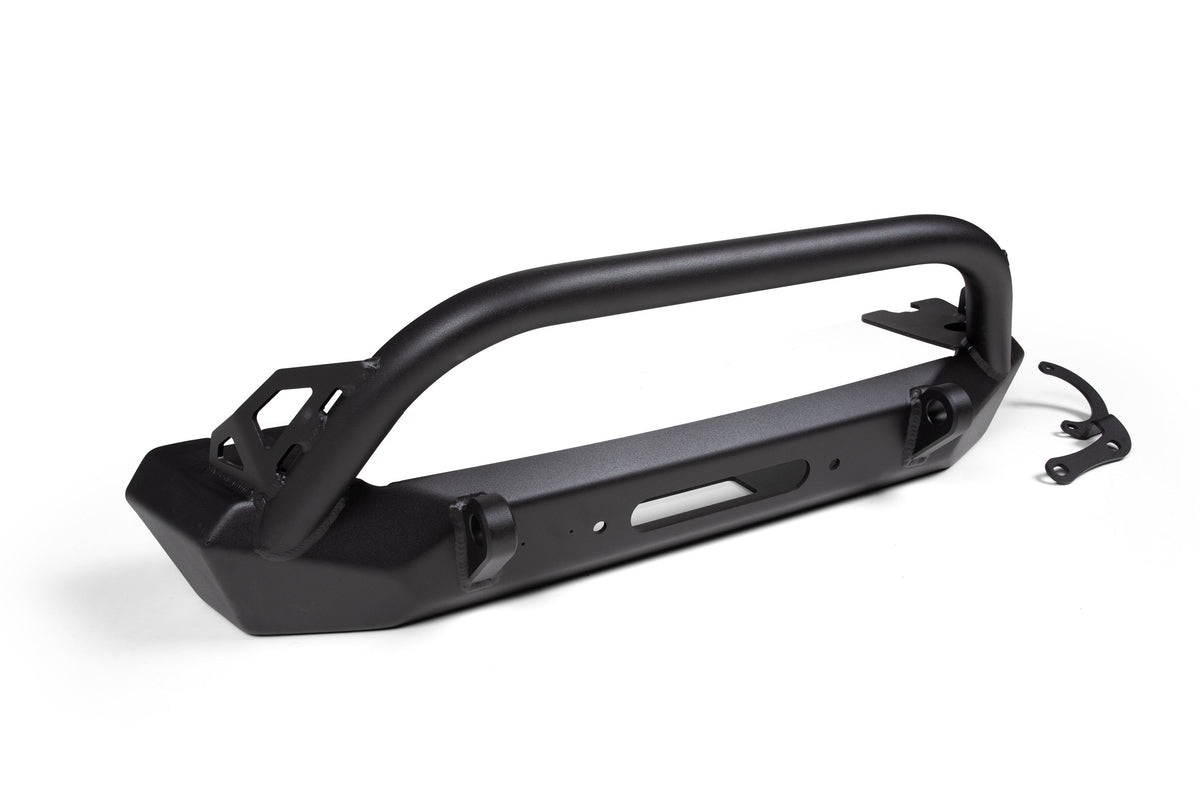 CrawlTek Inferno Front Winch Bumper with Flat Top Bull Bar | Jeep Wrangler JK