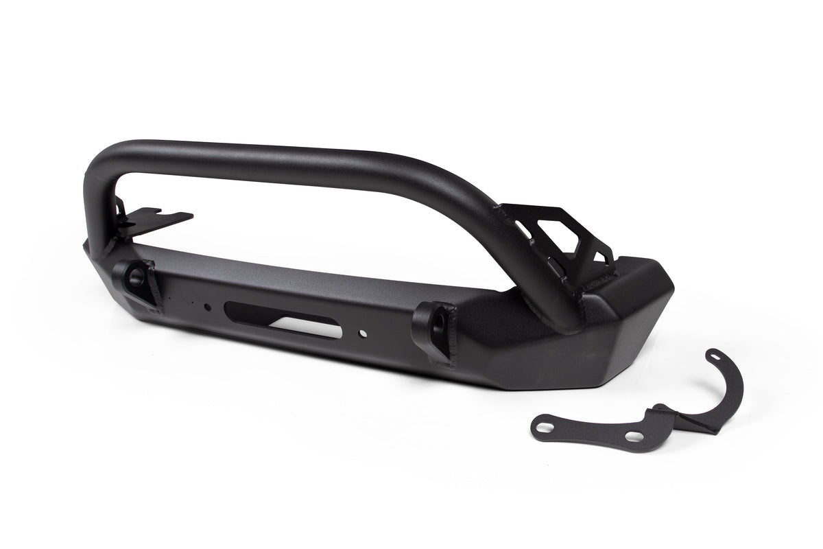 CrawlTek Inferno Front Winch Bumper with Flat Top Bull Bar | Jeep Wrangler JK