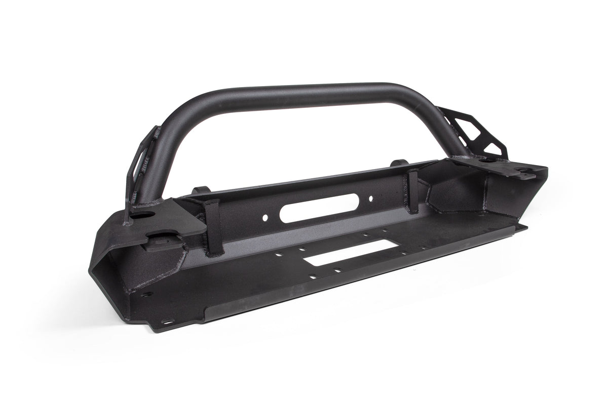 CrawlTek Inferno Front Winch Bumper with Flat Top Bull Bar | Jeep Wrangler JK