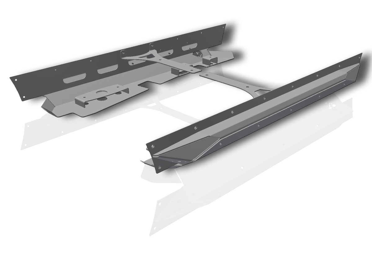 CrawlTek Pyro Mini Boatside Rocker Guard - 5" Stretch | Jeep Wrangler YJ/TJ/LJ