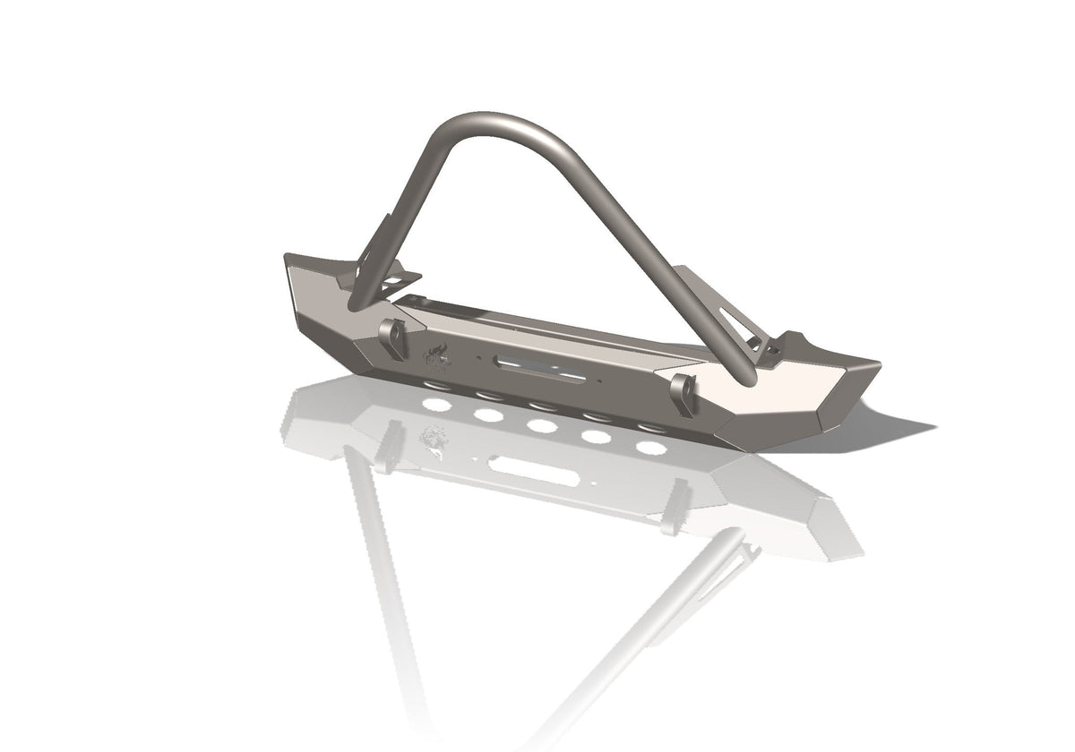 CrawlTek Pyro Mid-Width Front Bumper w/ Stinger | Jeep Wrangler CJ/YJ/TJ