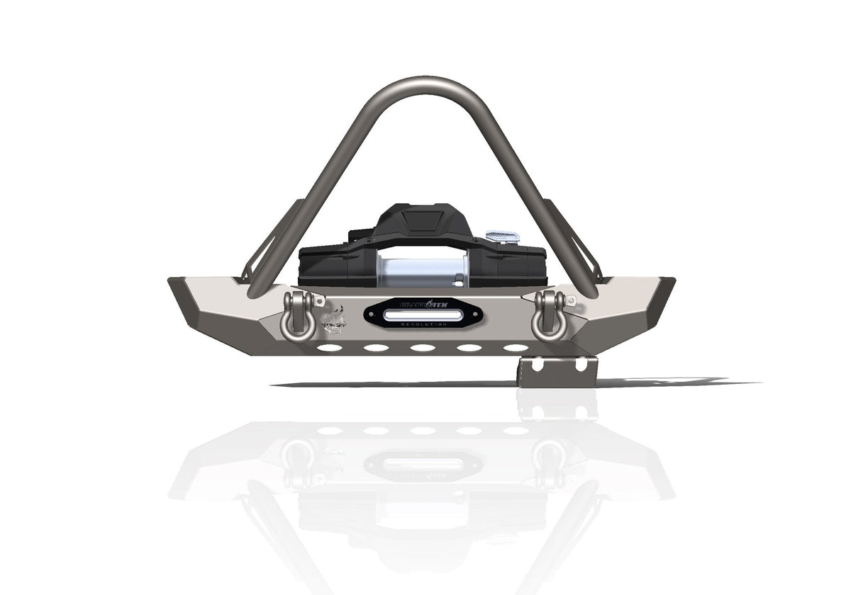 CrawlTek Pyro Mid-Width Front Bumper w/ Stinger | Jeep Wrangler CJ/YJ/TJ