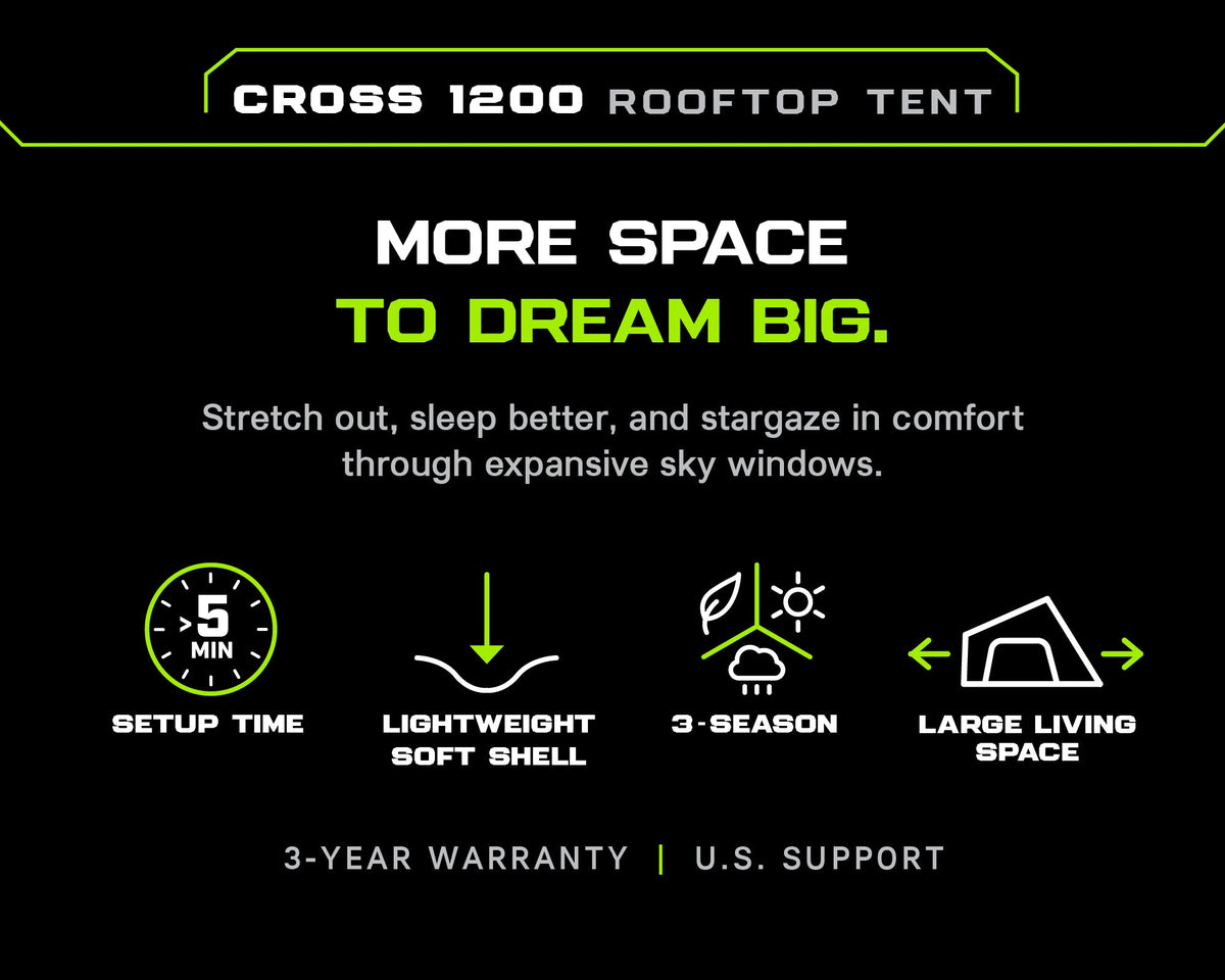 Cross 1200 MK2 Rooftop Tent