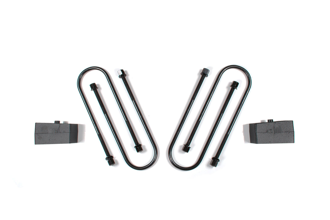Zone Offroad 2" Block Kit - 4in U-bolts | Ram 3500 (13-18) 4WD
