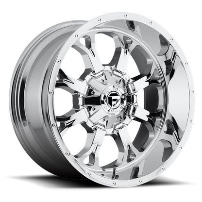 Fuel Off-Road Krank Wheel | 20x9 | +1mm | 8x170 Bolt Pattern - Chrome Plated