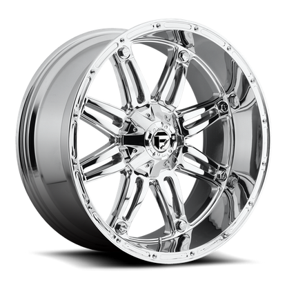 Fuel Off-Road Hostage Wheel | 5x4.5/5x5 (5x114.3/5x127) Bolt Pattern - Chrome Plated / 17x9 / +1mm (5.04" BS)
