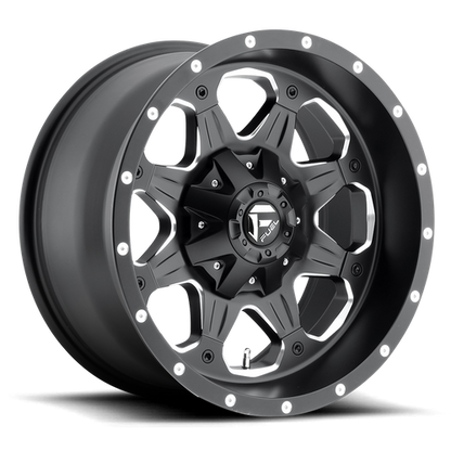 Fuel Off-Road D534 Boost Wheel | 5x4.5/5x5 (5x114.3/5x127) Bolt Pattern - Matte Black Milled / 18x9 / +1mm (5.04" BS)