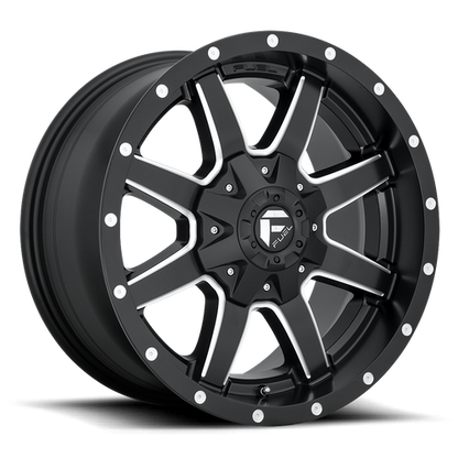 Fuel Off-Road D538 Maverick Wheel | 6x4.5/6x5.5 (6x114.3/6x139.7) Bolt Pattern - Matte Black Milled / 17x8.5 / +20mm (5.54" BS)