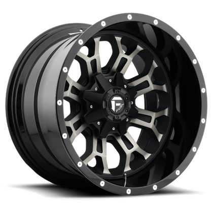 Fuel Off-Road D561 Crush Wheel | 5x5.5/5x150 (5x139.7/5x150) Bolt Pattern - Gloss Mach Double Dark Tint / 17x9 / -12mm (4.53" BS)