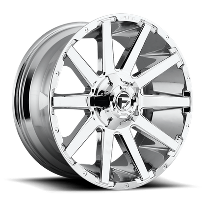 Fuel Off-Road Contra Wheel | 20x9 | +1mm | 8x170 Bolt Pattern - Chrome
