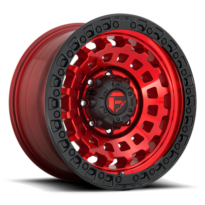 Fuel Off-Road Zephyr Wheel | 6x135 Bolt Pattern - Candy Red Black Bead Ring / 20x9 / +1mm (5.04" BS)