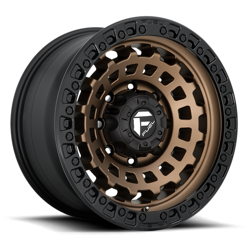 Fuel Off-Road Zephyr Wheel | 5x4.25 (5x108) Bolt Pattern - Matte Bronze Black Bead Ring / 17x8.5 / +25mm (5.73" BS)