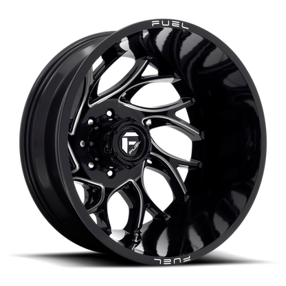 Fuel Off-Road Runner Wheel | 22x8.25 | -202mm | 8x200 Bolt Pattern - Gloss Black Milled