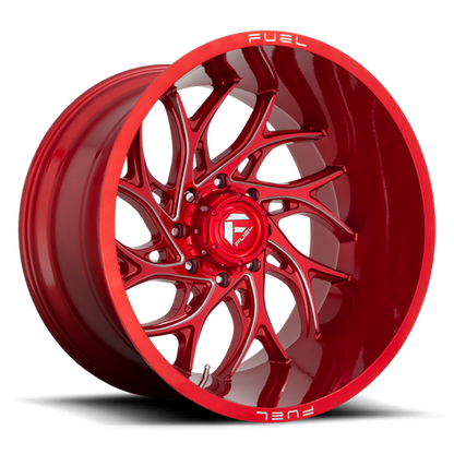 Fuel Off-Road Runner Wheel | 5x5 (5x127) Bolt Pattern - Candy Red Milled / 20x9 / +1mm (5.04" BS)