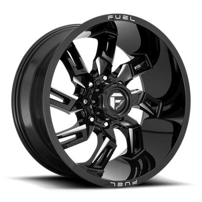 Fuel Off-Road Lockdown Wheel | 22x10 | -18mm | 5x5 (5x127) Bolt Pattern - Gloss Black Milled