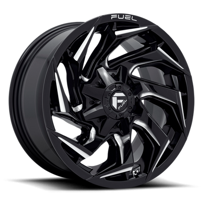 Fuel Off-Road Reaction Wheel | 18x9 | -12mm | 6x135/6x5.5 (6x135/6x139.7) Bolt Pattern - Gloss Black Milled