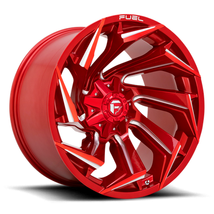 Fuel Off-Road Reaction Wheel | 8x170 Bolt Pattern - Candy Red Milled / 22x10 / -18mm (4.79" BS)
