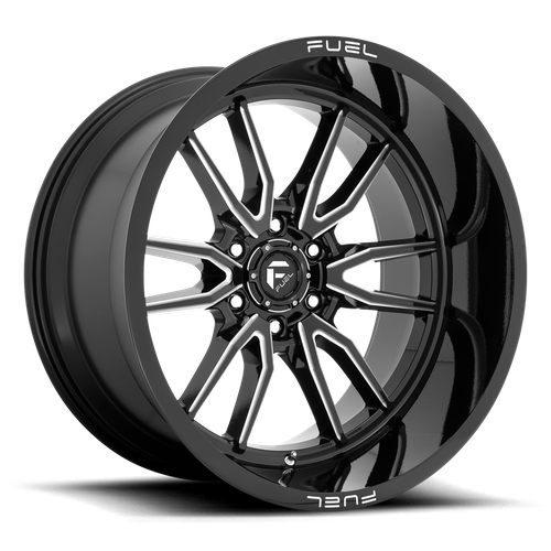 Fuel Off-Road Clash Wheel | 22x12 | -44mm | 6x5.5 (6x139.7) Bolt Pattern - Gloss Black Milled